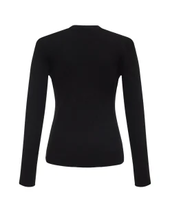 Long Sleeve*MONROW Baby Thermal V Neck Henley BLACK
