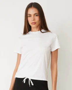 Tees*MONROW Basic Crew Neck Tee WHITE