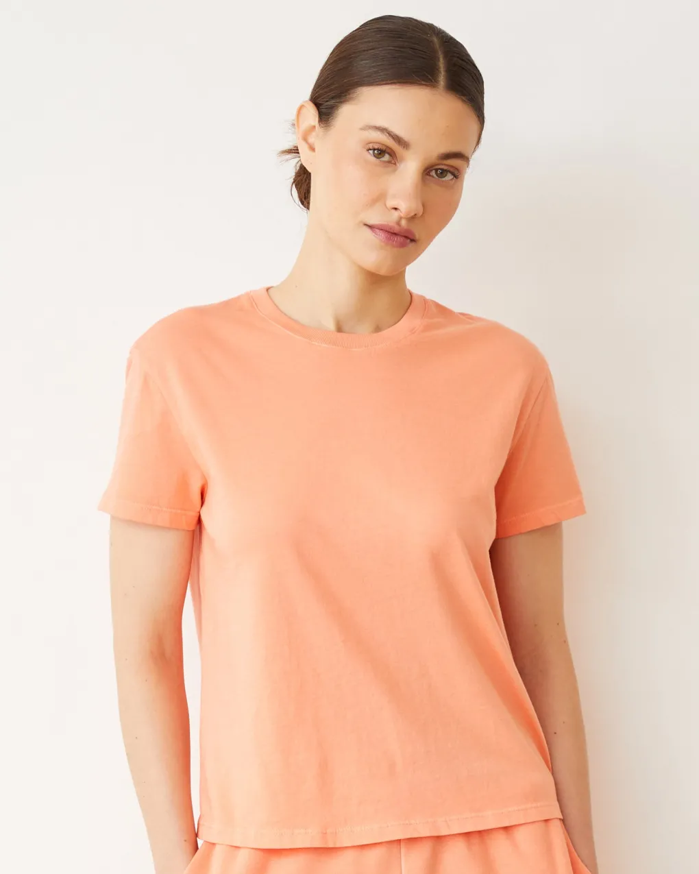 Tees*MONROW Basic Crew Neck Tee SORBET