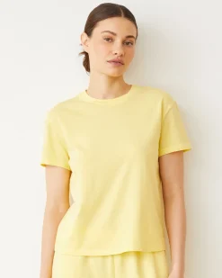 Tees*MONROW Basic Crew Neck Tee LEMON