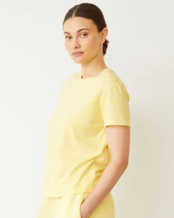Tees*MONROW Basic Crew Neck Tee LEMON