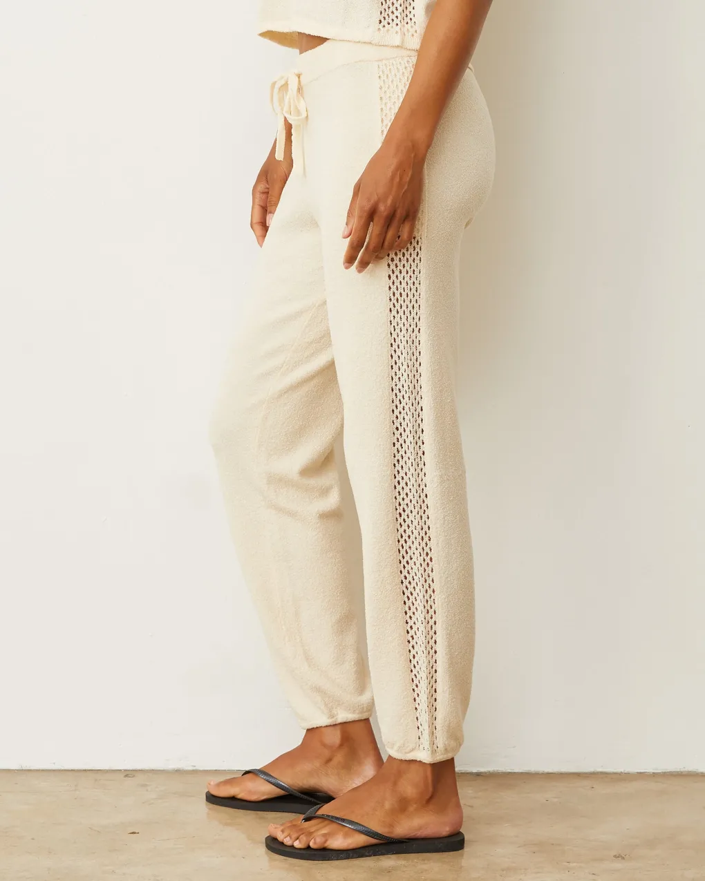 Sweats*MONROW Boucle Knit Vintage Sweat CREAM