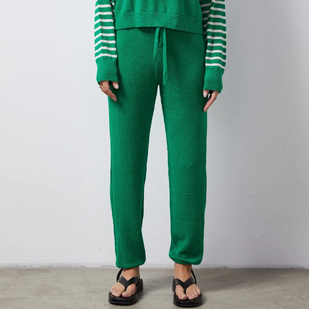 Sweats*MONROW Boucle Knit Vintage Sweat PARSLEY