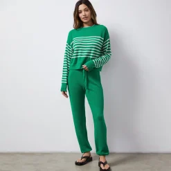 Sweats*MONROW Boucle Knit Vintage Sweat PARSLEY