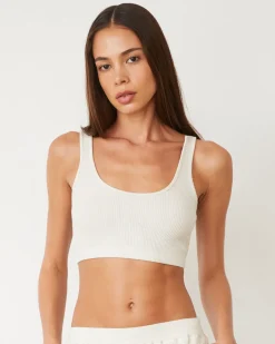 Travel Essentials|Sets*MONROW Brushed Rib Bralette NATURAL