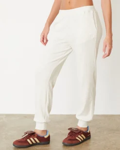 Travel Essentials|Sets*MONROW Brushed Rib Cuff Sweat NATURAL