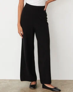 Travel Essentials|Sets*MONROW Cashmere Crop Pant BLACK