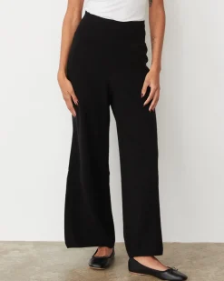 Travel Essentials|Sets*MONROW Cashmere Crop Pant BLACK
