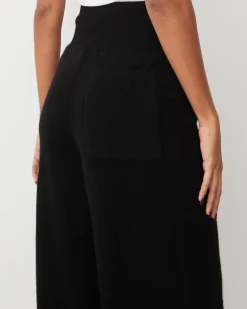 Travel Essentials|Sets*MONROW Cashmere Crop Pant BLACK