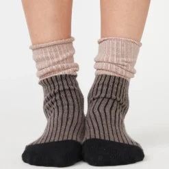 Socks|Accessories*MONROW Color Block Socks CLAY/ICEDCOFFEE/BLACK