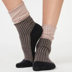 Socks|Accessories*MONROW Color Block Socks CLAY/ICEDCOFFEE/BLACK