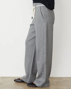 Pants*MONROW Cotton Knit Trousers DARKHEATHER