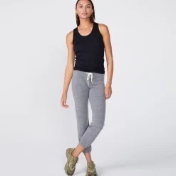 Tanks*MONROW Cotton Modal Narrow Tank - Color BLACK