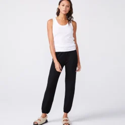 Tanks*MONROW Cotton Modal Narrow Tank - Color WHITE
