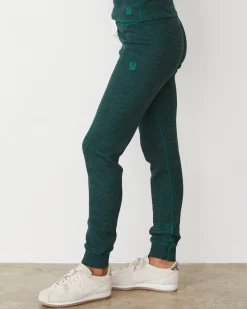 Sets|Sweats*MONROW Cozy Heather Thermal Cuff Sweat FOREST