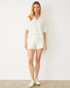 Shorts*MONROW Crochet Knit Short IVORY