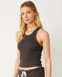 Tanks*MONROW Crop Ultimate Tank WASHEDBLACK