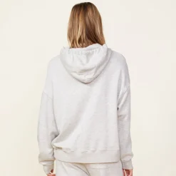 Hoodies*MONROW Fleece Slouchy Pullover Hoody HEATHERGREY