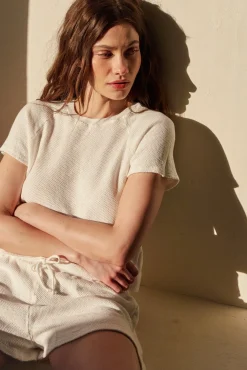 Shorts*MONROW Honeycomb Knit Short NATURAL