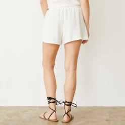 Shorts*MONROW Honeycomb Knit Short NATURAL