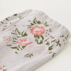 Kids*MONROW Kids Elastic Waist Sweats With Floral Print DOVEGREY