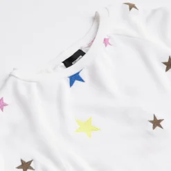 Kids*MONROW Kids Embroidered Color Stars Raglan NATURAL