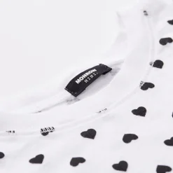 Kids*MONROW Kids Heart Crew Neck WHITE