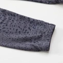 Kids*MONROW Kids Mini Cheetah Elastic Waist Sweats VINTAGEBLACK