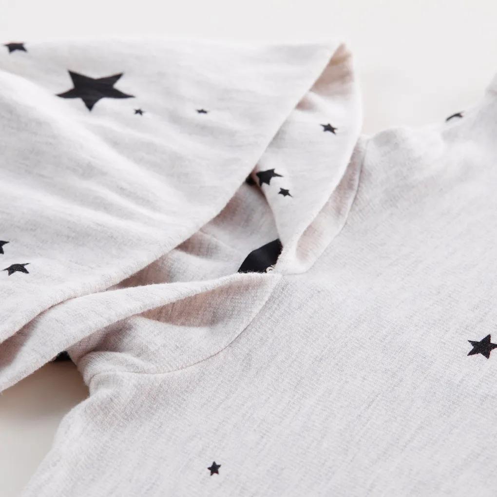 Kids*MONROW Kids Supersoft Stardust Pullover Hoody ASH