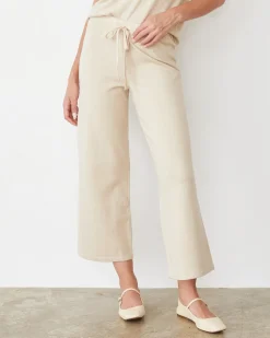 Soft Knit|Sets*MONROW Light Soft Knit Crop Lounge Pant SAND