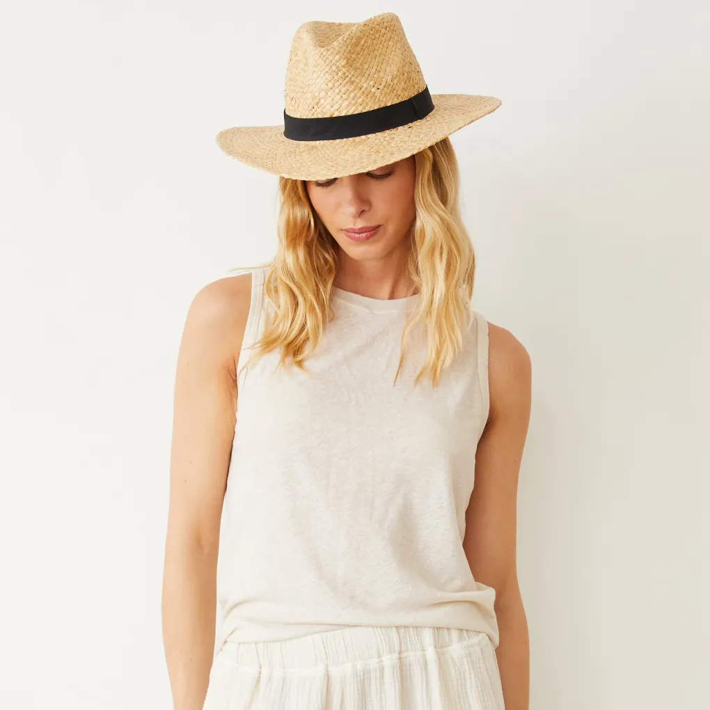 Tanks*MONROW Linen Jersey Relaxed Tank PEARL