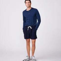 Men's Tops|Mens Sale*MONROW Long Sleeve Henley INCA