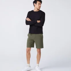 Men's Tops|Mens Sale*MONROW Long Sleeve Pocket Crew BLACK