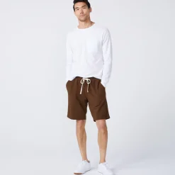 Men's Tops|Mens Sale*MONROW Long Sleeve Pocket Crew WHITE