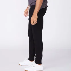 Men's Bottoms|Mens Sale*MONROW Men's Bungee Cord Joggers - Color BLACK