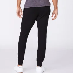 Men's Bottoms|Mens Sale*MONROW Men's Bungee Cord Joggers - Color BLACK