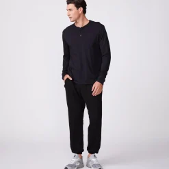Men's Bottoms|Mens Sale*MONROW Men's Lounge Sweats - Color BLACK