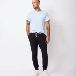 Men's Bottoms*MONROW Men's Supersoft Fleece Joggers - Faded Black Color FADEDBLACK