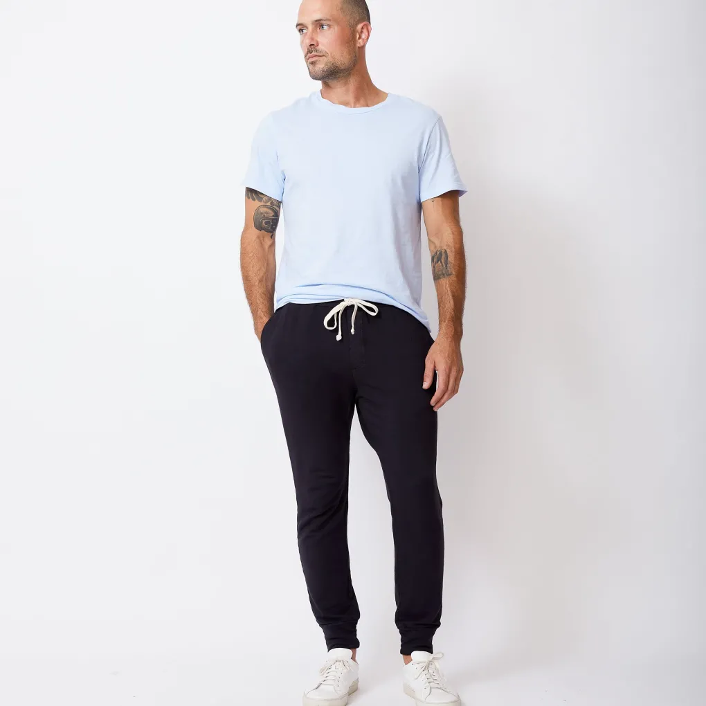 Men's Bottoms*MONROW Men's Supersoft Fleece Joggers - Faded Black Color FADEDBLACK
