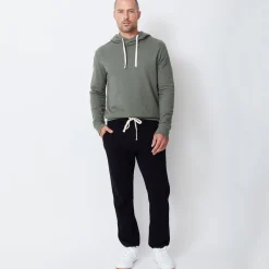 Men's Bottoms|Mens Sale*MONROW Men's Vintage Sweats - Color BLACK
