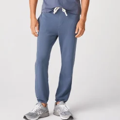Men's Bottoms|Mens Sale*MONROW Men's Vintage Sweats - Blue Steel Color BLUESTEEL