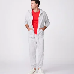 Men's Bottoms|Mens Sale*MONROW Men's Vintage Weekend Sweats - Heather Grey HEATHERGREY