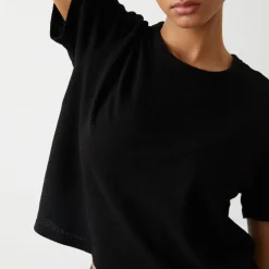 Tees*MONROW Mesh Athletic Tee BLACK