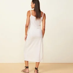 Dresses*MONROW Mesh Slit Dress BONE