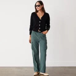 Pants*MONROW Mini Corduroy Parachute Pant CACTUS