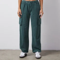 Pants*MONROW Mini Corduroy Parachute Pant CACTUS