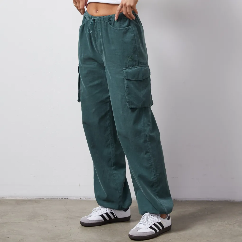 Pants*MONROW Mini Corduroy Parachute Pant CACTUS