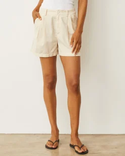 Shorts*MONROW Mini Corduroy Pleated Shorts CREAM