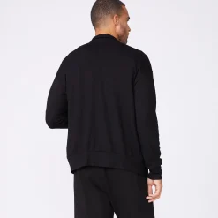 Mens Sale|Men's Sale*MONROW Mock Neck Zip Up BLACK