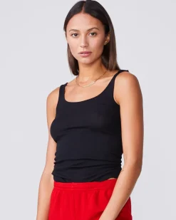 Tanks*MONROW Narrow Rib Tank - Color BLACK
